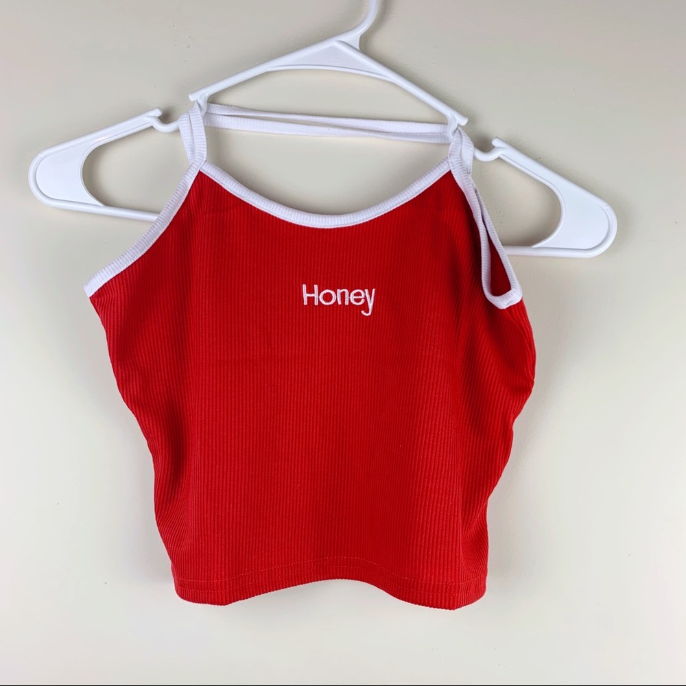 🔥3/15 NWOT Sexy Spagetti Strap Red Tank Top - Picture 3 of 4